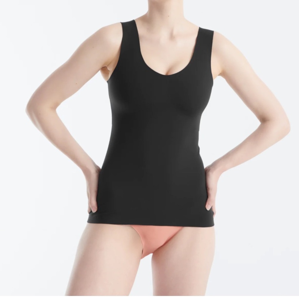Knix Black Seamless Luxe Lift Tank